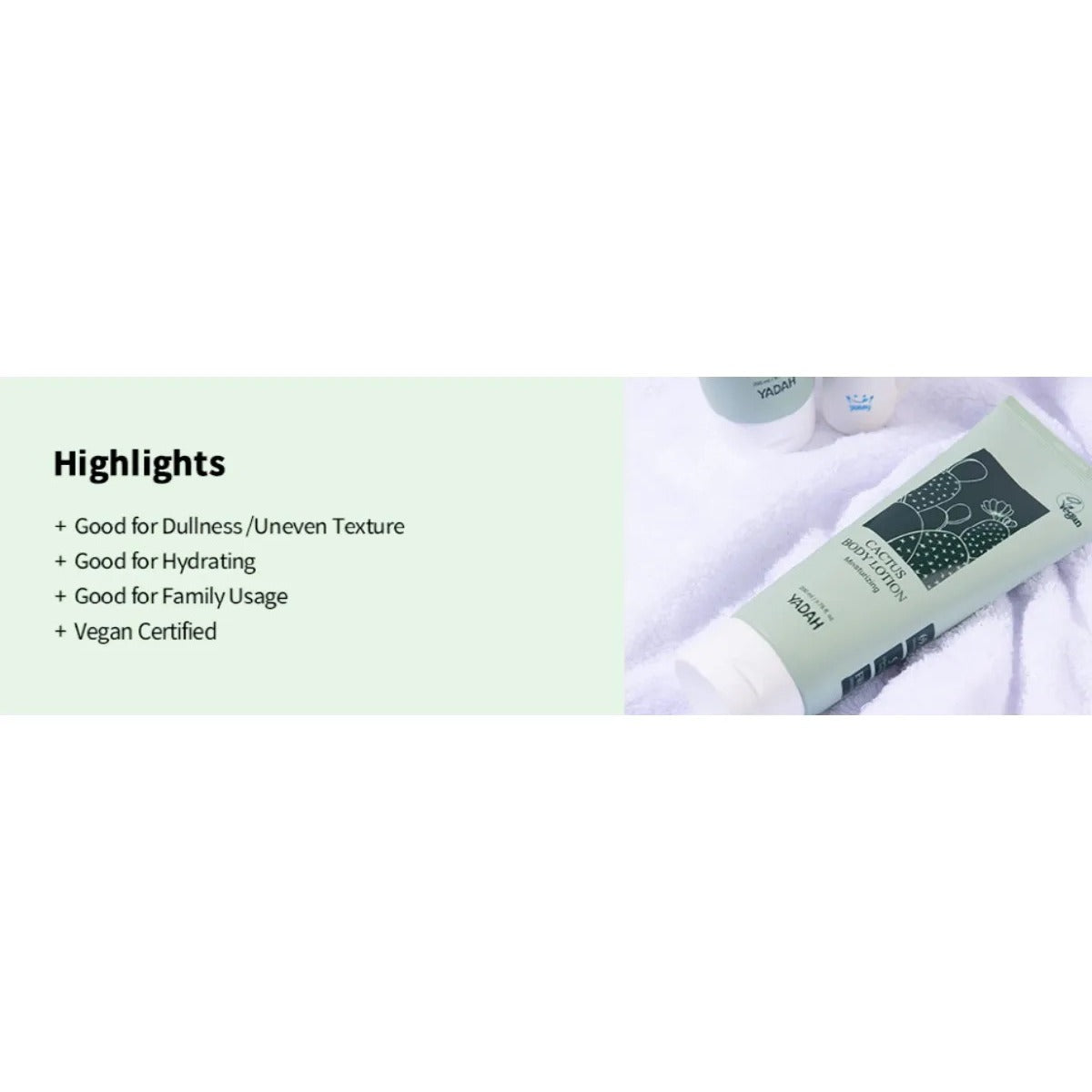 Yadah Loción Corporal Cactus Hidratante 200ml
