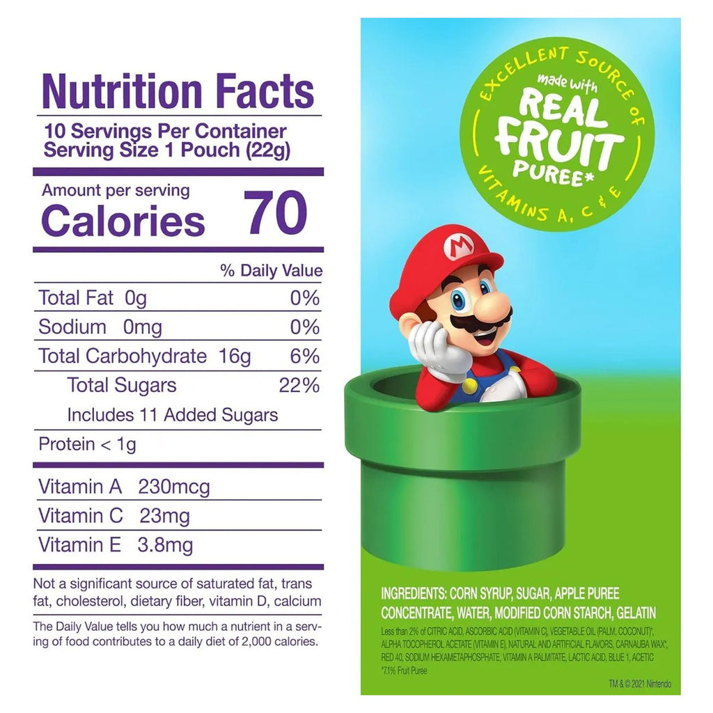 Funables Gomitas Dulces De Fruta Super Mario Pack 3 Cajas