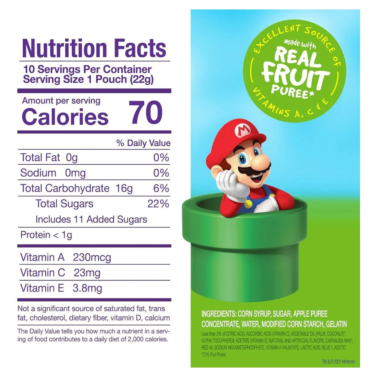 Funables Gomitas Dulces De Fruta Super Mario Pack 3 Cajas