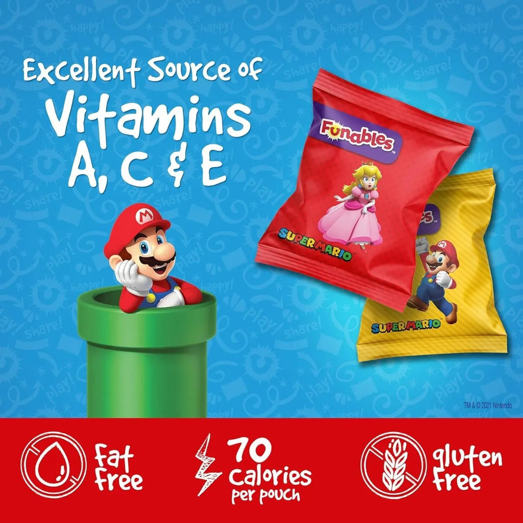 Funables Gomitas Dulces De Fruta Super Mario Pack 3 Cajas