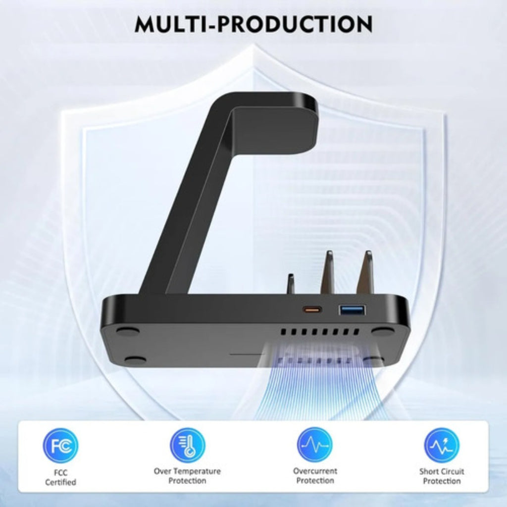 Cargador Inalambrico Gauoln 5 En 1 Iphone Airpods Watch