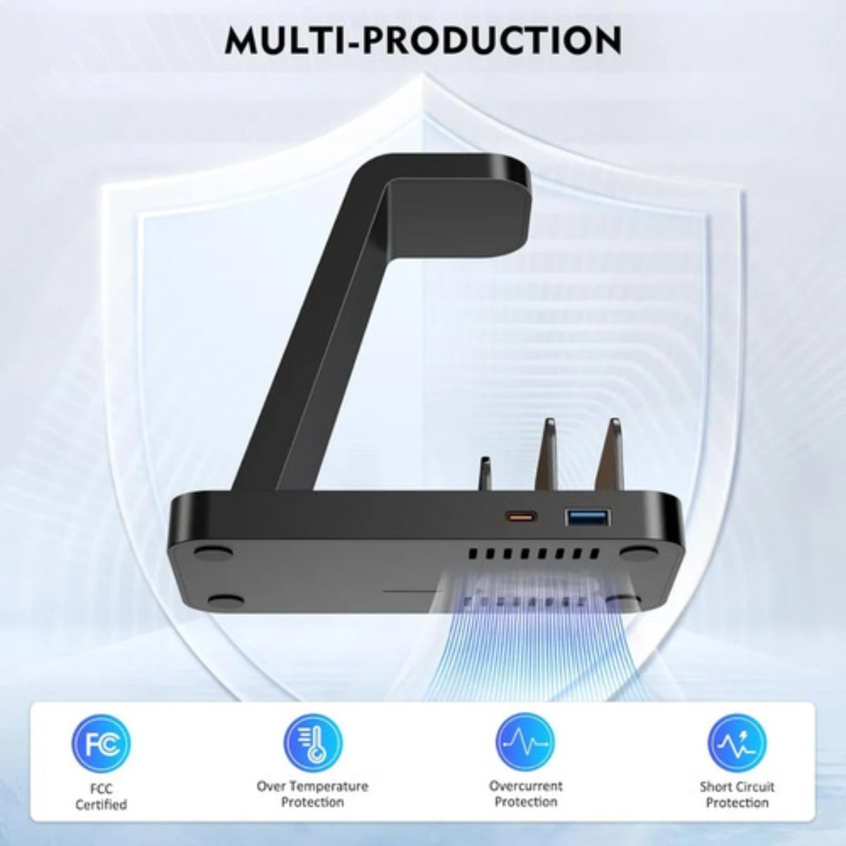 Cargador Inalambrico Gauoln 5 En 1 Iphone Airpods Watch