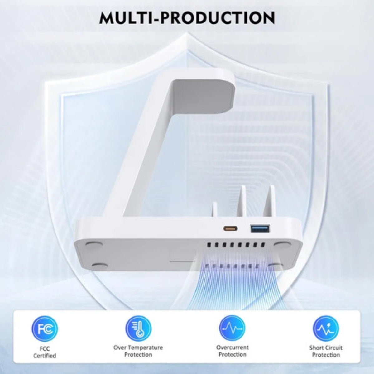 Cargador Inalambrico Gauoln 5 En 1 Iphone Airpods Watch