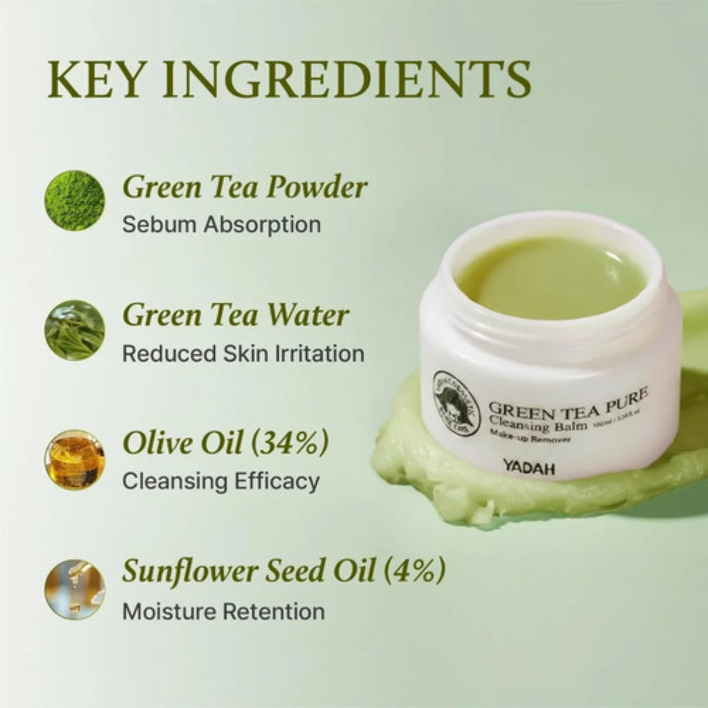 Yadah Bálsamo Limpiador Facial Matcha Té Verde 100 Ml