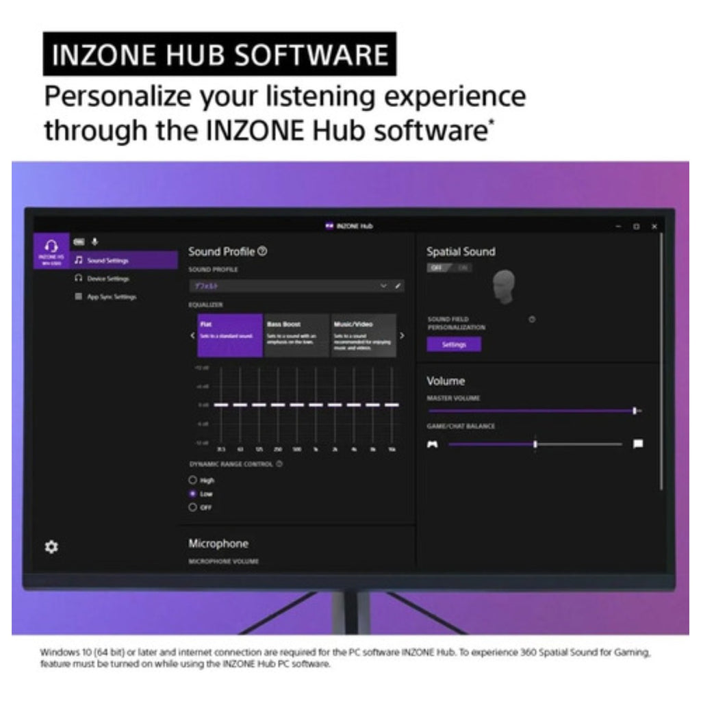 Sony Inzone H5 Audífonos Gaming Inalámbricos Ps5 Pc