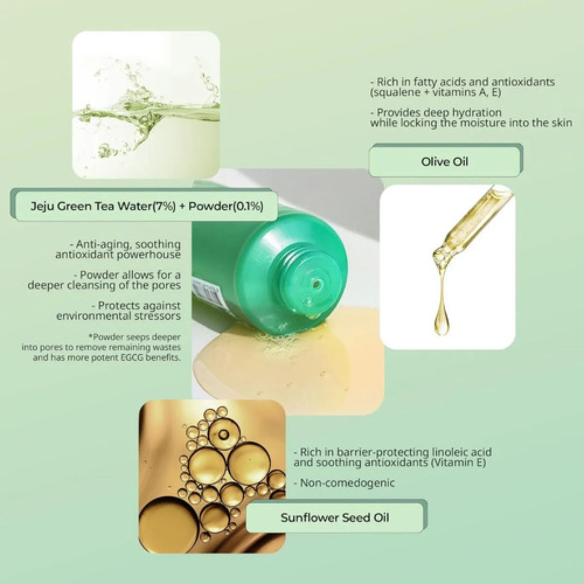 Yadah Gel Limpiador Facial Te Verde 100ml