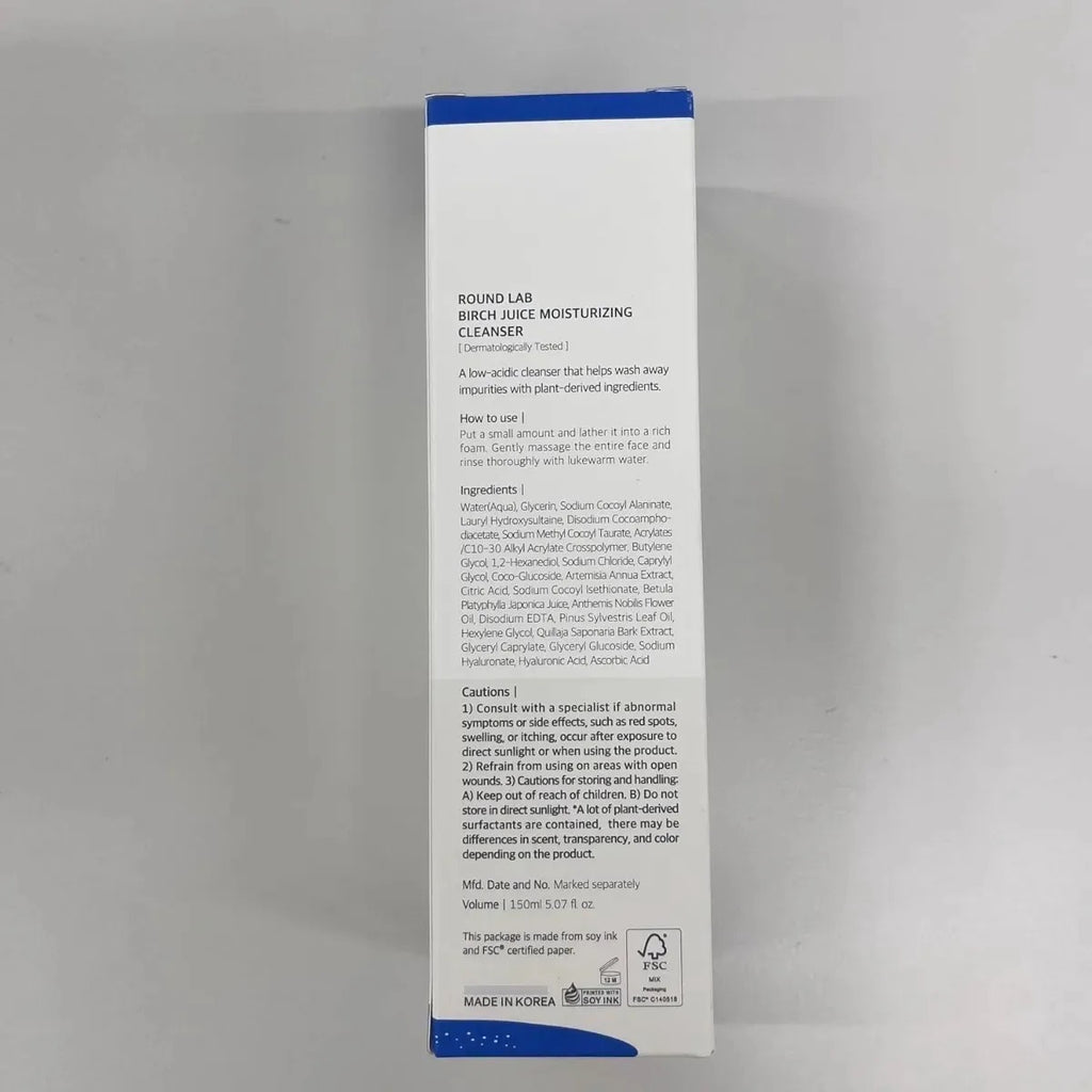 Round Lab Limpiador Facial Hidratante Purificante 150ml