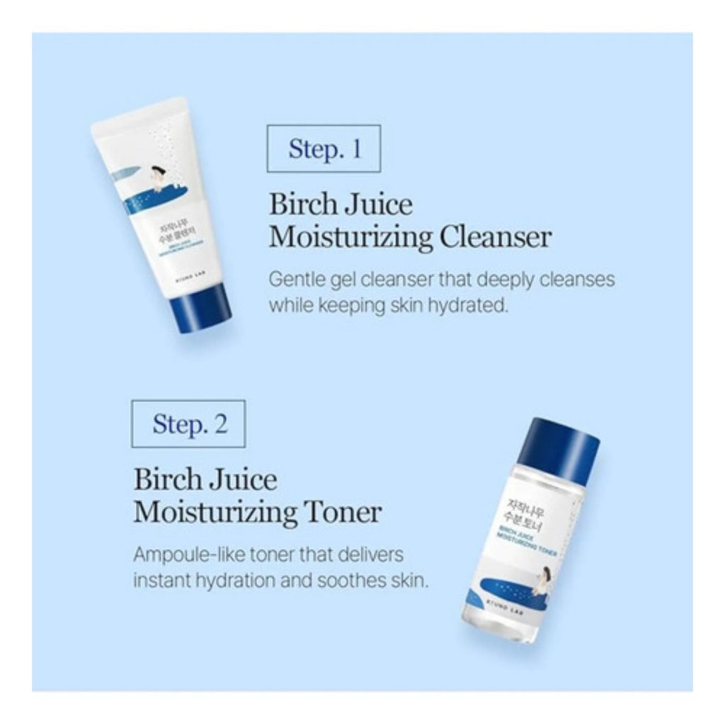 Round Lab Kit Viaje Skincare Limpiador Tónico Serum Crema
