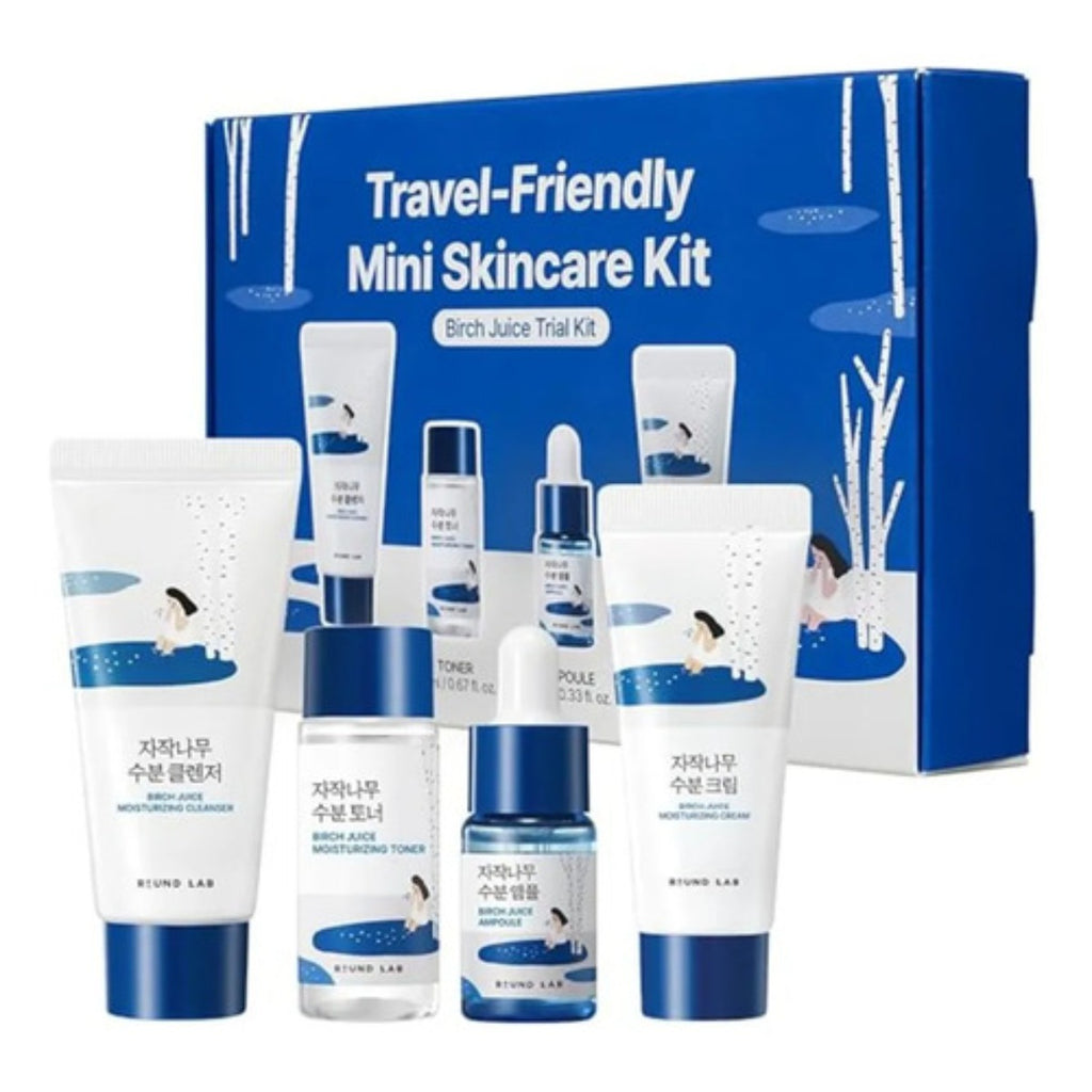 Round Lab Kit Viaje Skincare Limpiador Tónico Serum Crema