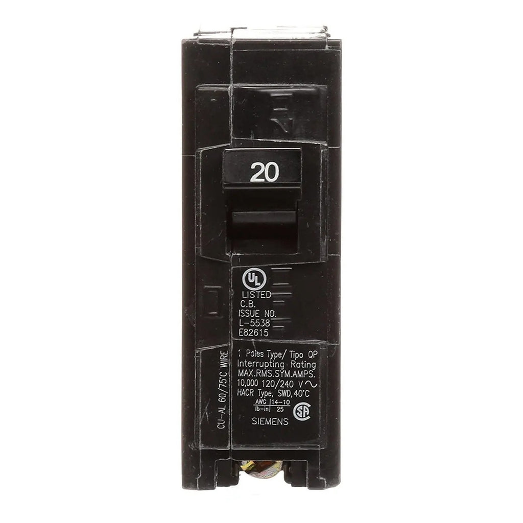 Interruptor Automático Siemens Q120 1 Polo 20a