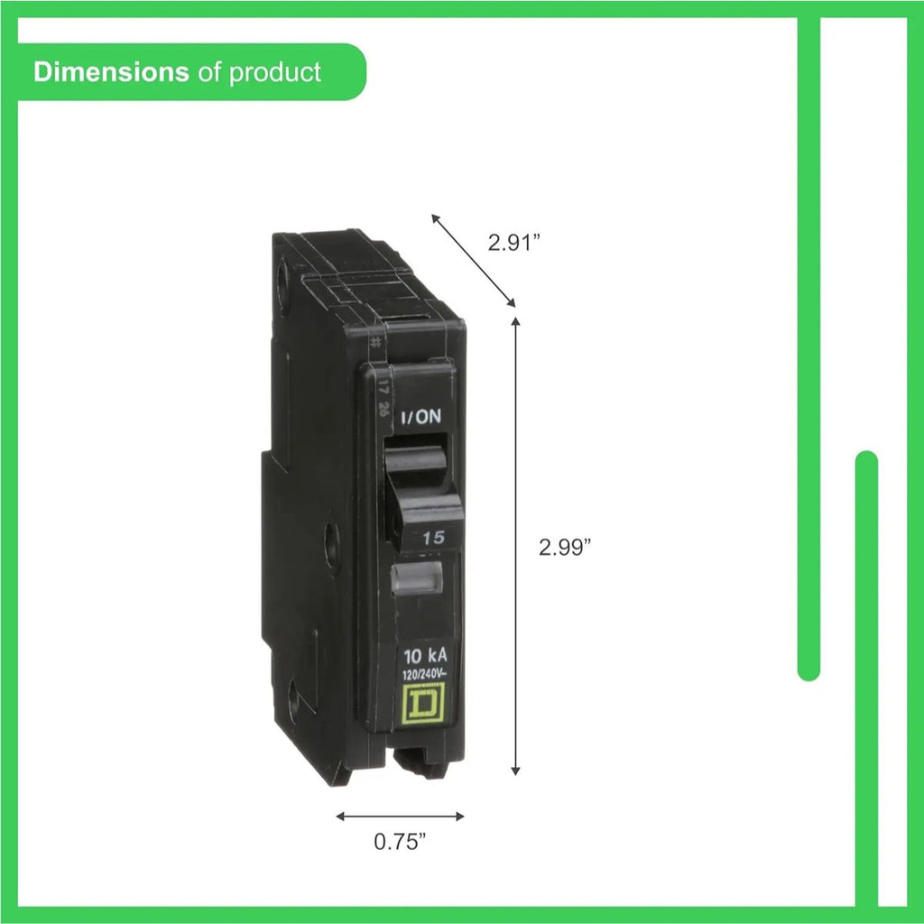 Interruptor 15amp 120 Volts Square D Qo115cp