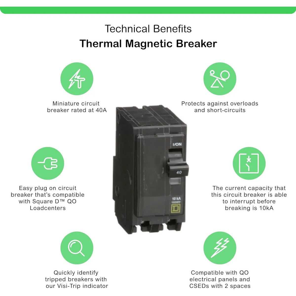 Interruptor 40amp Square D By Schneider Electric Qo240cp