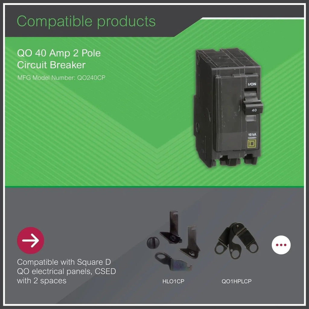 Interruptor 40amp Square D By Schneider Electric Qo240cp