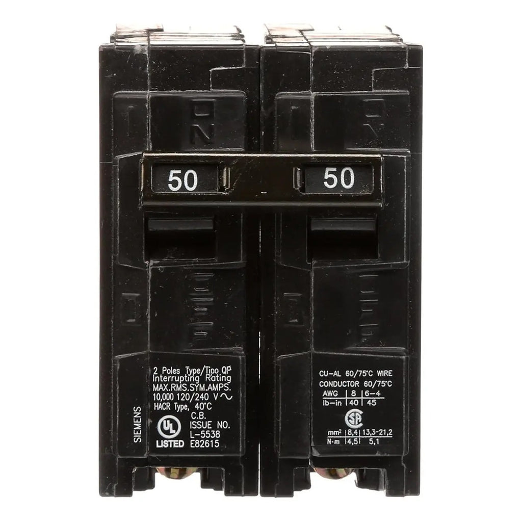 Interruptor 50a Doble Polo Q250 Tipo Qp Calidad Garantizada