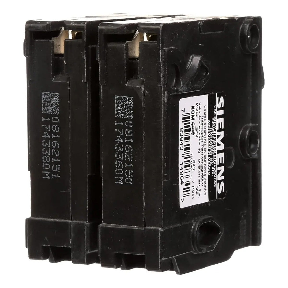 Interruptor 50a Doble Polo Q250 Tipo Qp Calidad Garantizada