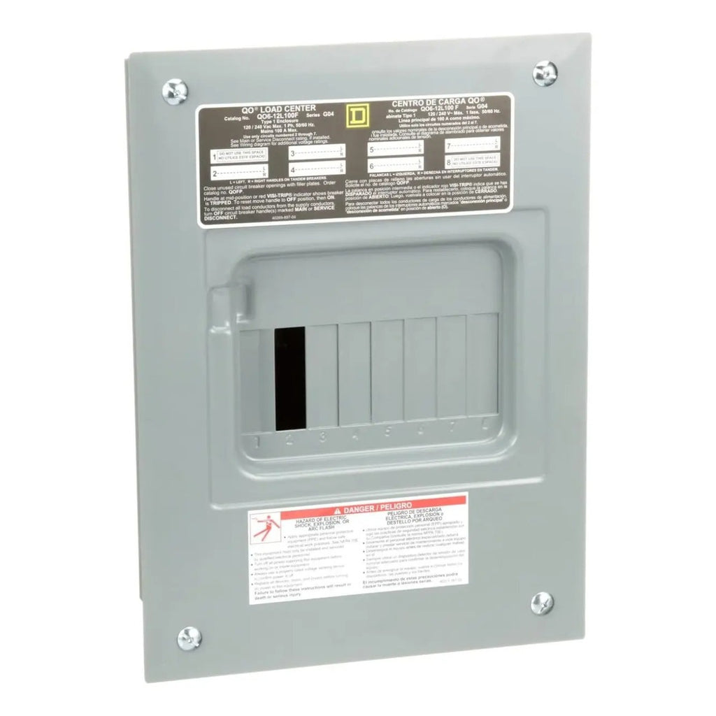 Centro De Carga Square D Qo612l100fcp 100a 6 Espacios