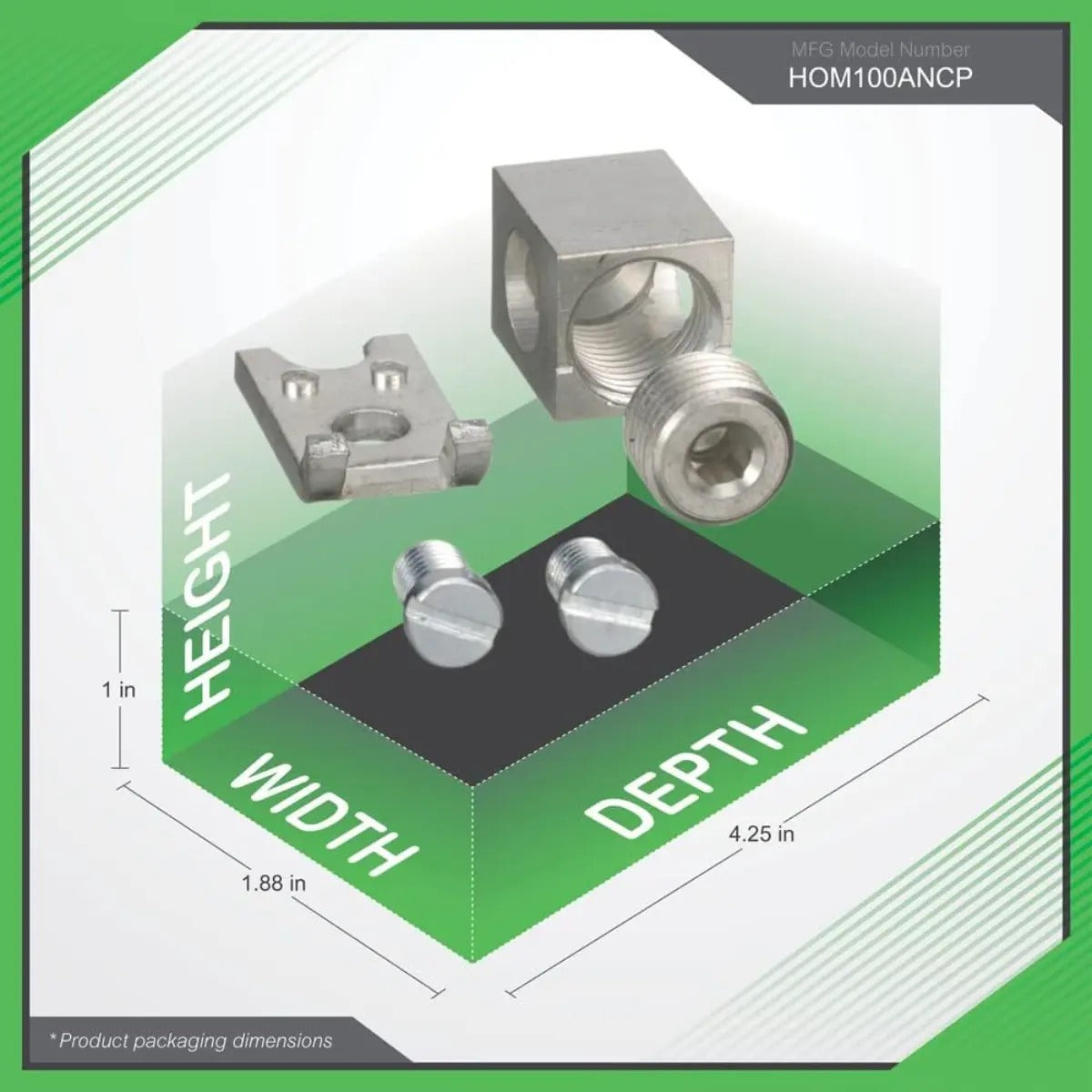 Conectores Terminales Neutros Aux 100amp Square D Hom100ancp