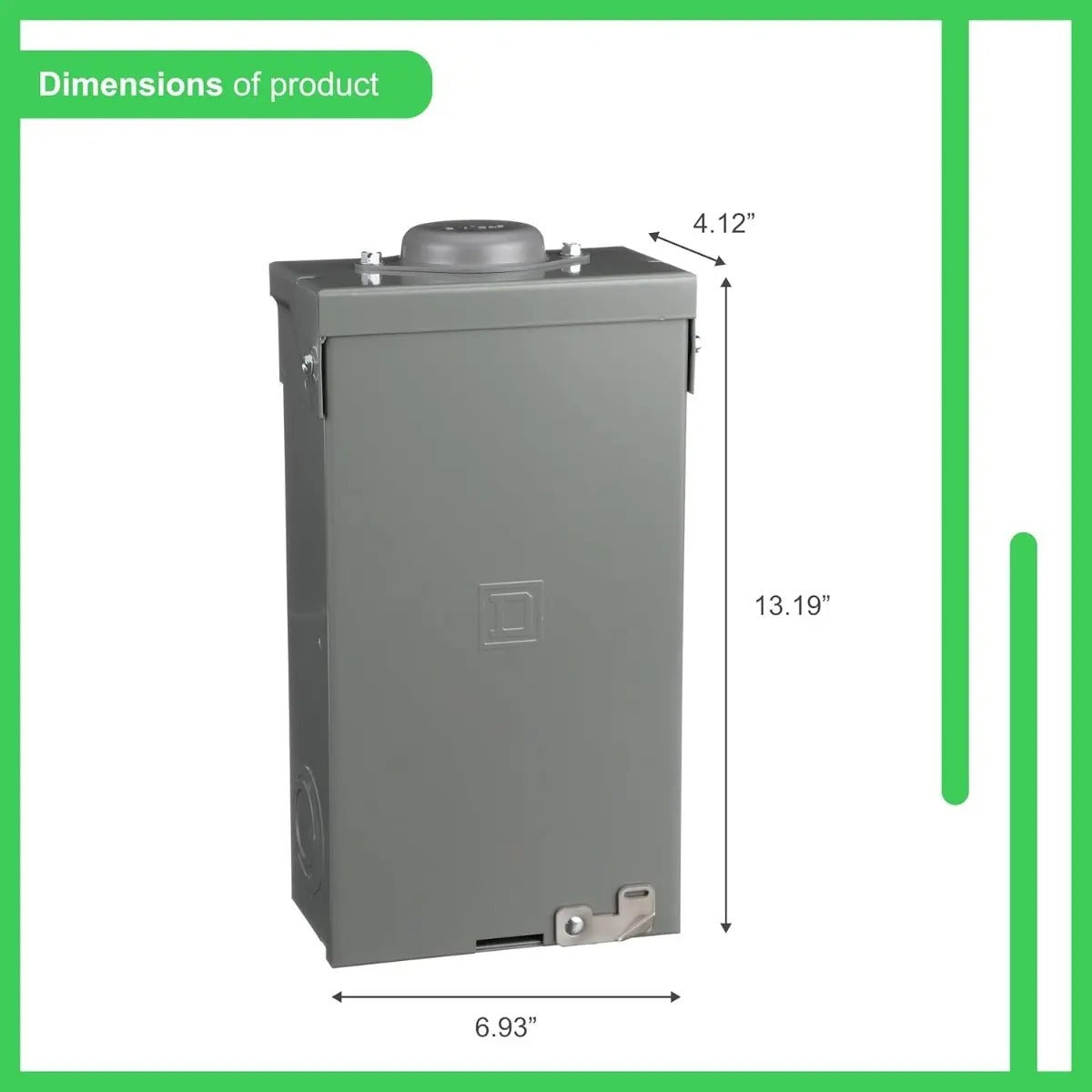 Gabinete Square D Qo 100a Interruptor Instalado 1f 2 Espacio