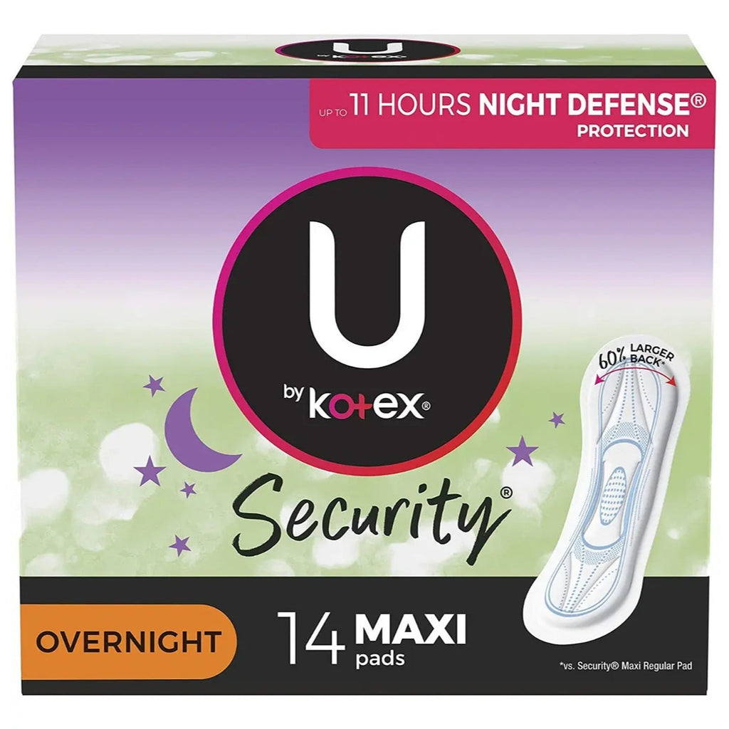 14 X Toallas Femeninas U Kotex Maxi Pads Extra Absorbentes