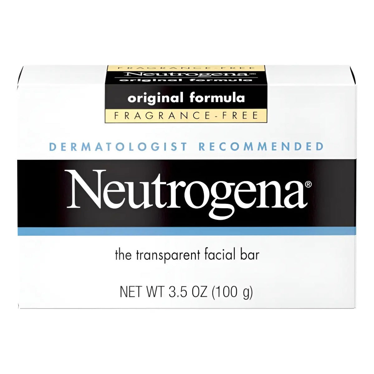 Jabón Facial Neutrogena Sin Fragancia 100 G Piel Suave