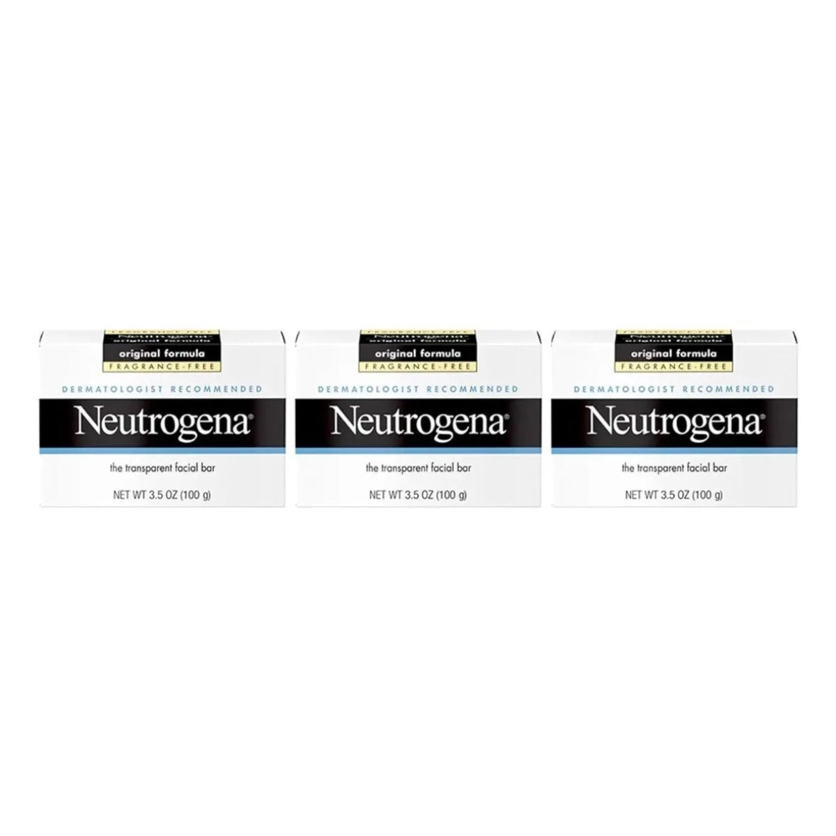 Jabón Facial Neutrogena Sin Fragancia 100 G Piel Suave