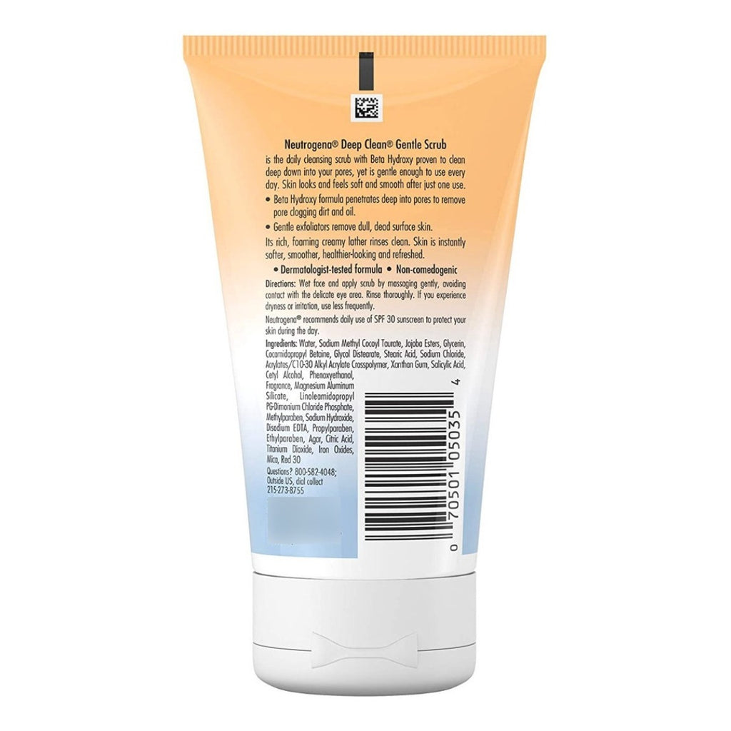 Exfoliante Facial Diario Suave Neutrogena Deep Clean 124ml