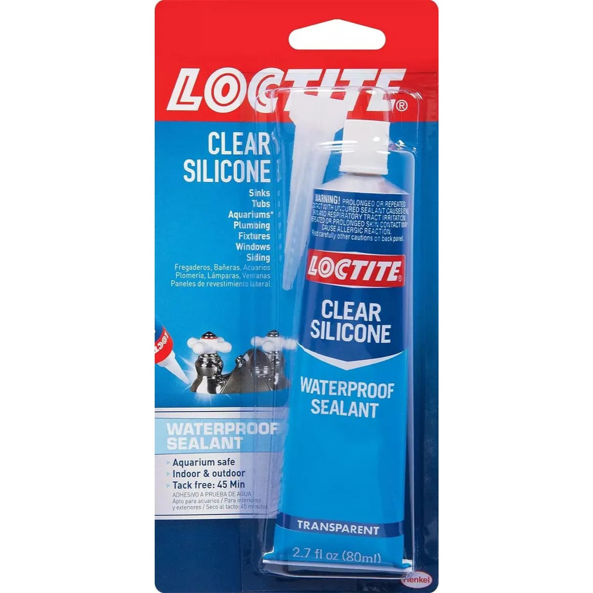 Sellador Silicona Transparente Loctite 80ml Vidrio Ladrillo