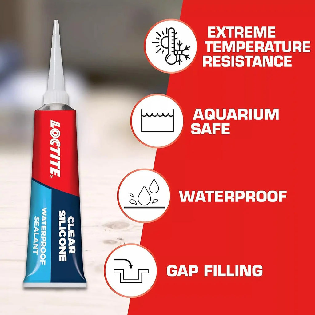 Sellador Silicona Transparente Loctite 80ml Vidrio Ladrillo