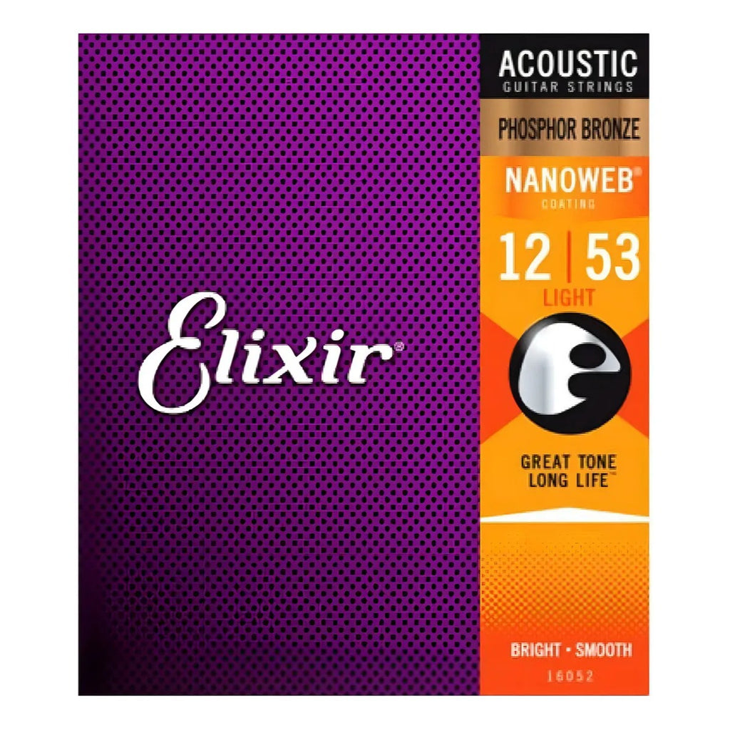 Elixir Cuerdas Guitarra Acústica Bronce 80/20 Con Nanoweb
