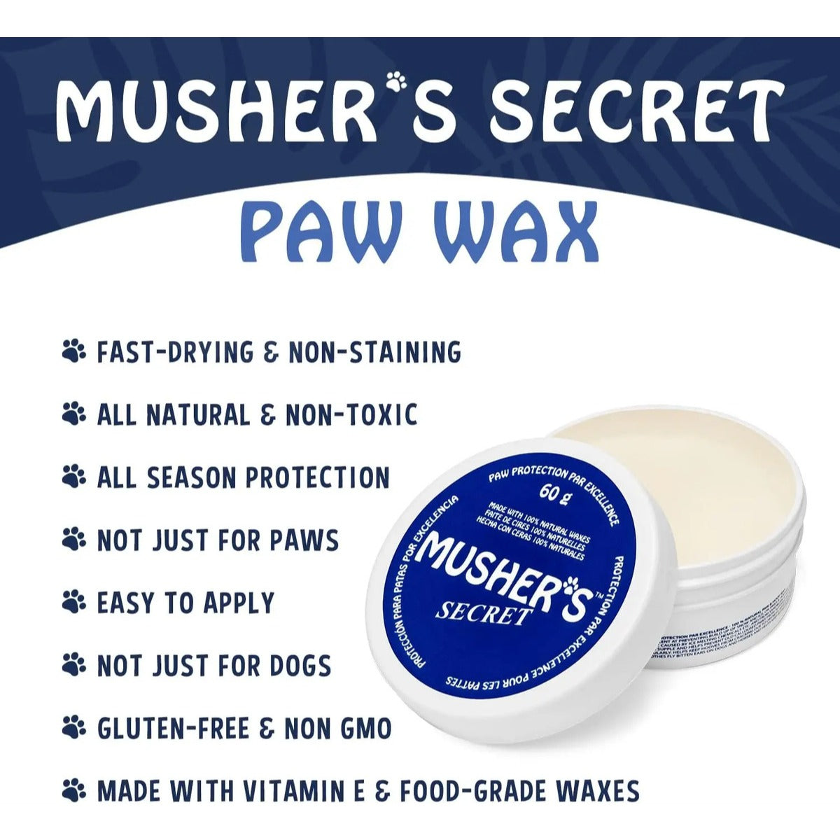 Musher's Secret Bálsamo Reparador Hidratante Patas Mascota