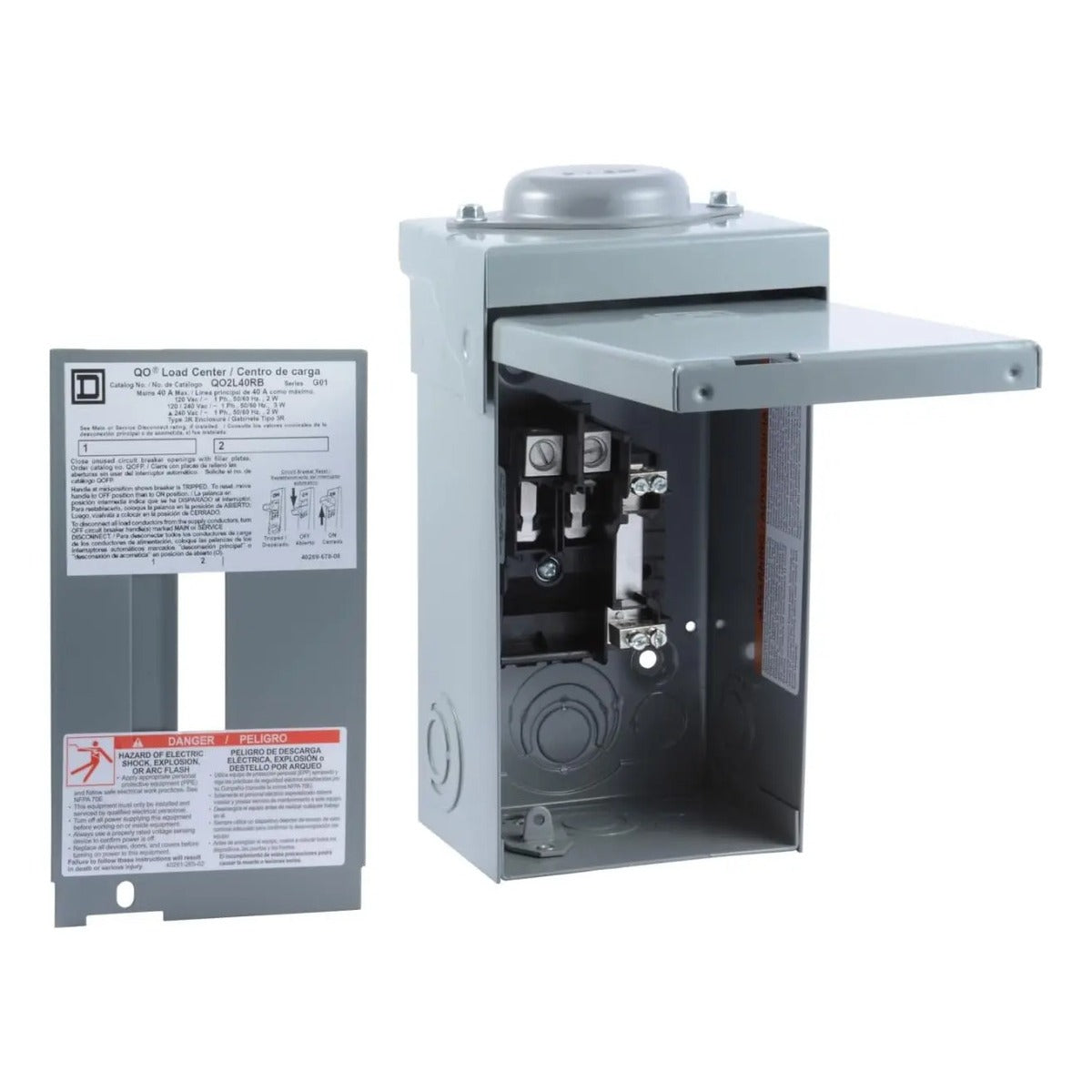 Centro De Carga Square D Qo2l40rbcp 40a Gris Superficie