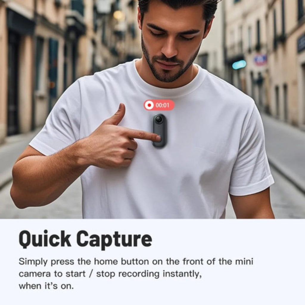 Mini Camara Corporal 4k 128gb Portatil Grabacion