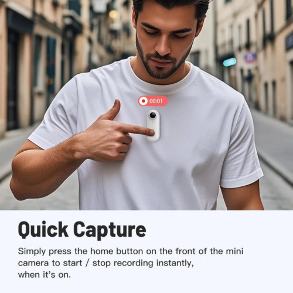 Mini Camara Corporal 4k 128gb Portatil Grabacion
