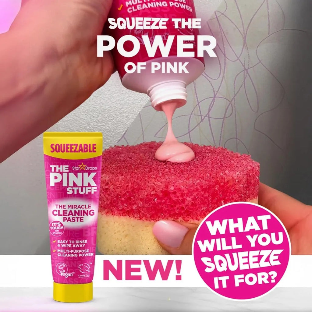 The Pink Stuff Pasta 300g + Esponja Squeezable Limpiadora