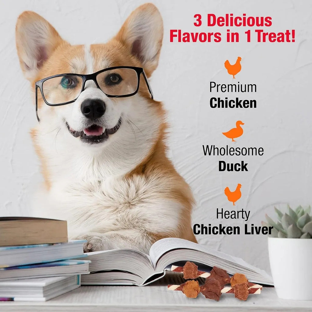Goodnfun Kabobs Perro Pack 2 113g Triple Sabor Snack Treats