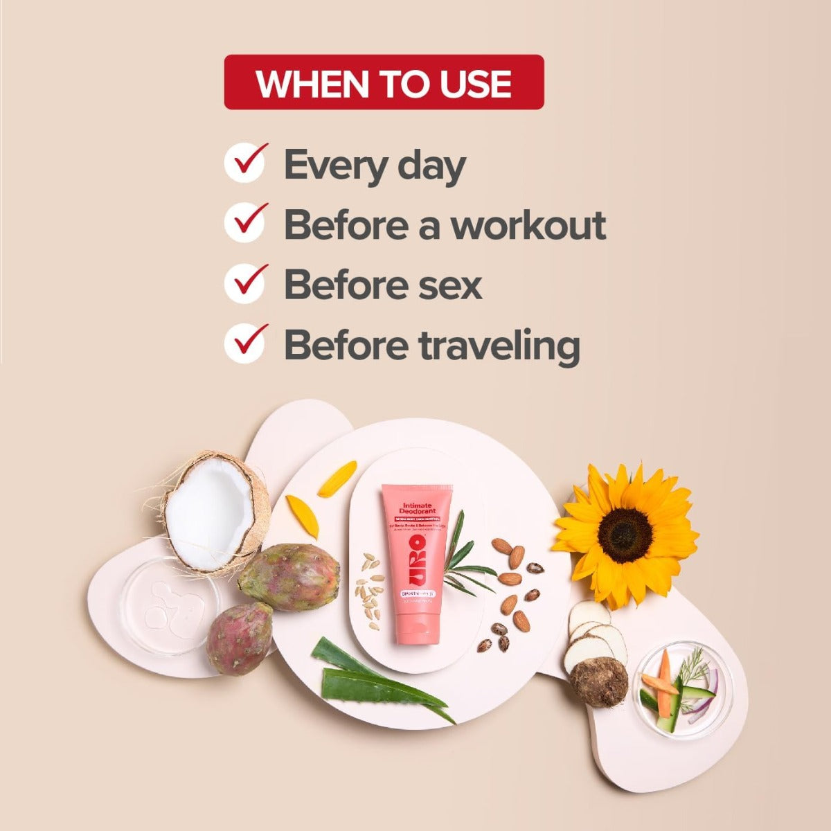Crema Desodorante Corporal URO 85g Hipoalergénica