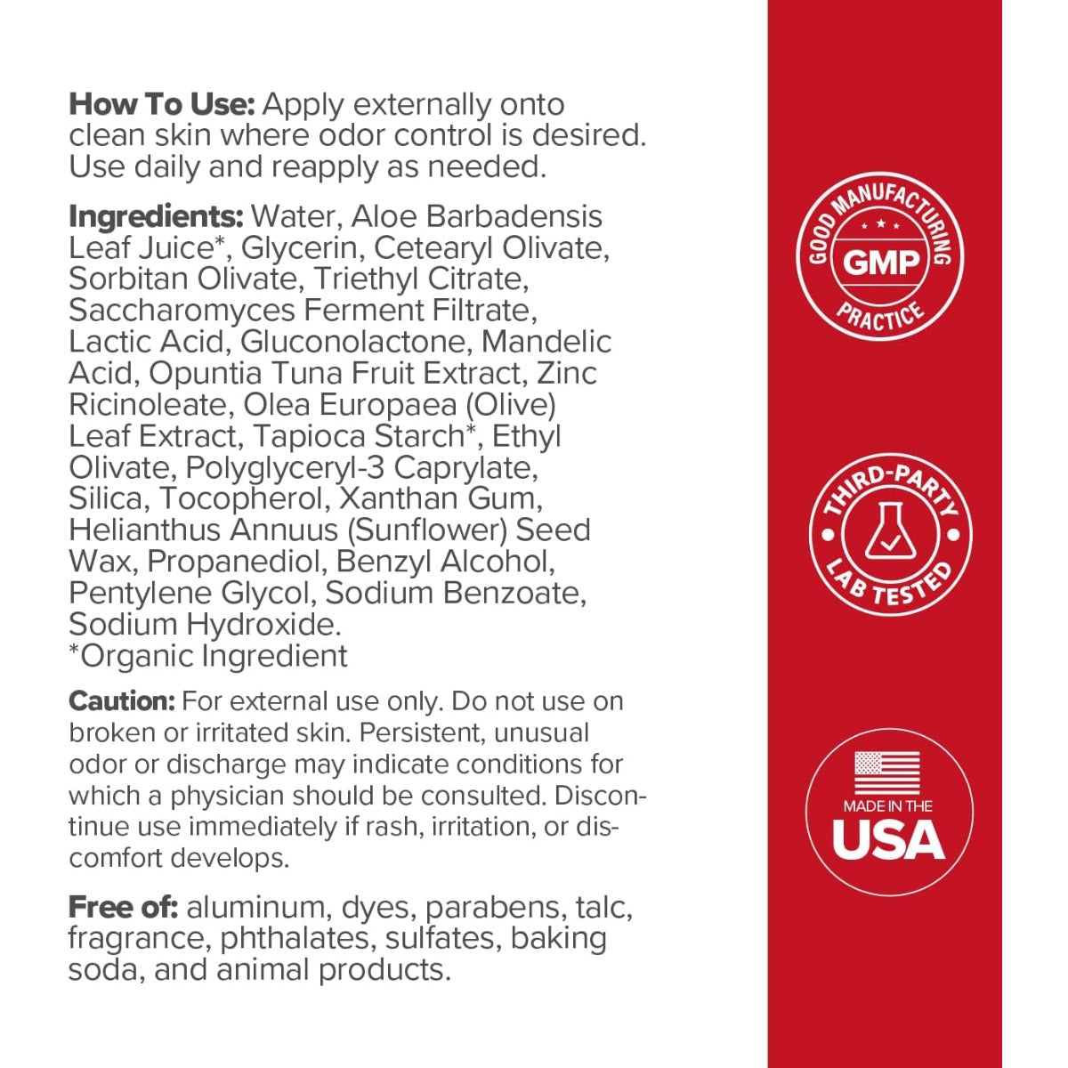 Crema Desodorante Corporal URO 85g Hipoalergénica
