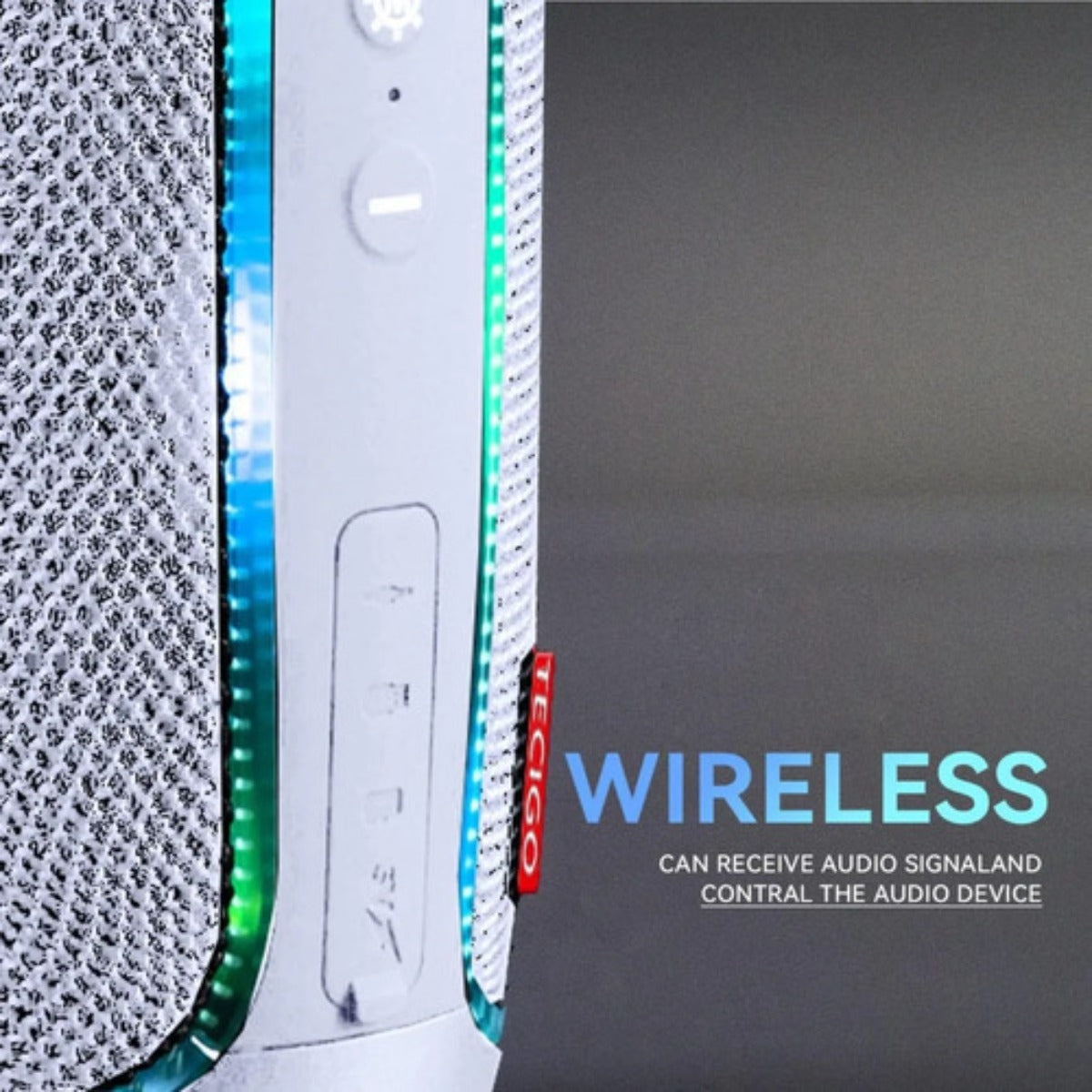 Bocina Tecigo Bluetooth Portátil Exterior Recargable