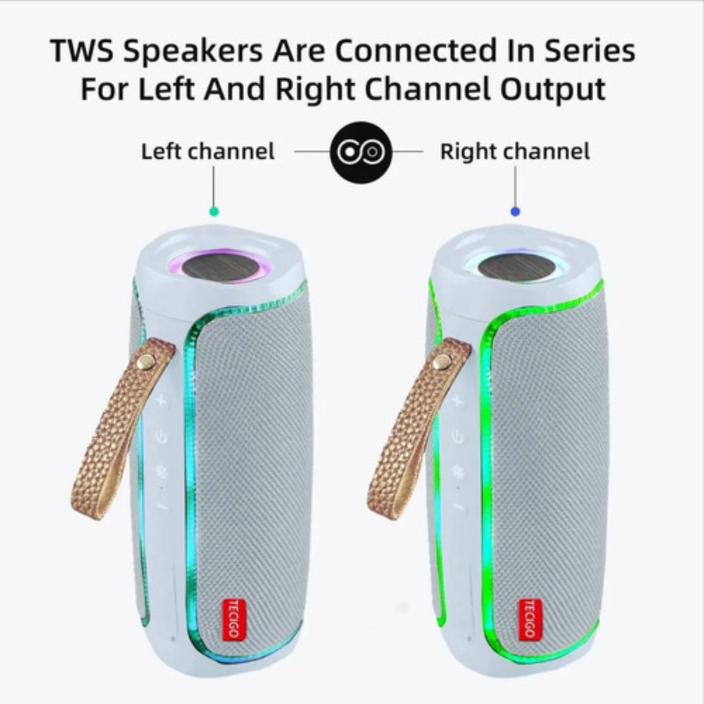 Bocina Tecigo Bluetooth Portátil Exterior Recargable