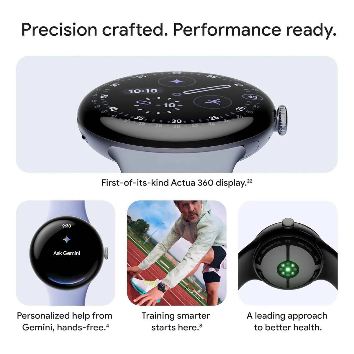 Reloj Smartwatch Google Pixel Watch 4 Lte 45mm Plata
