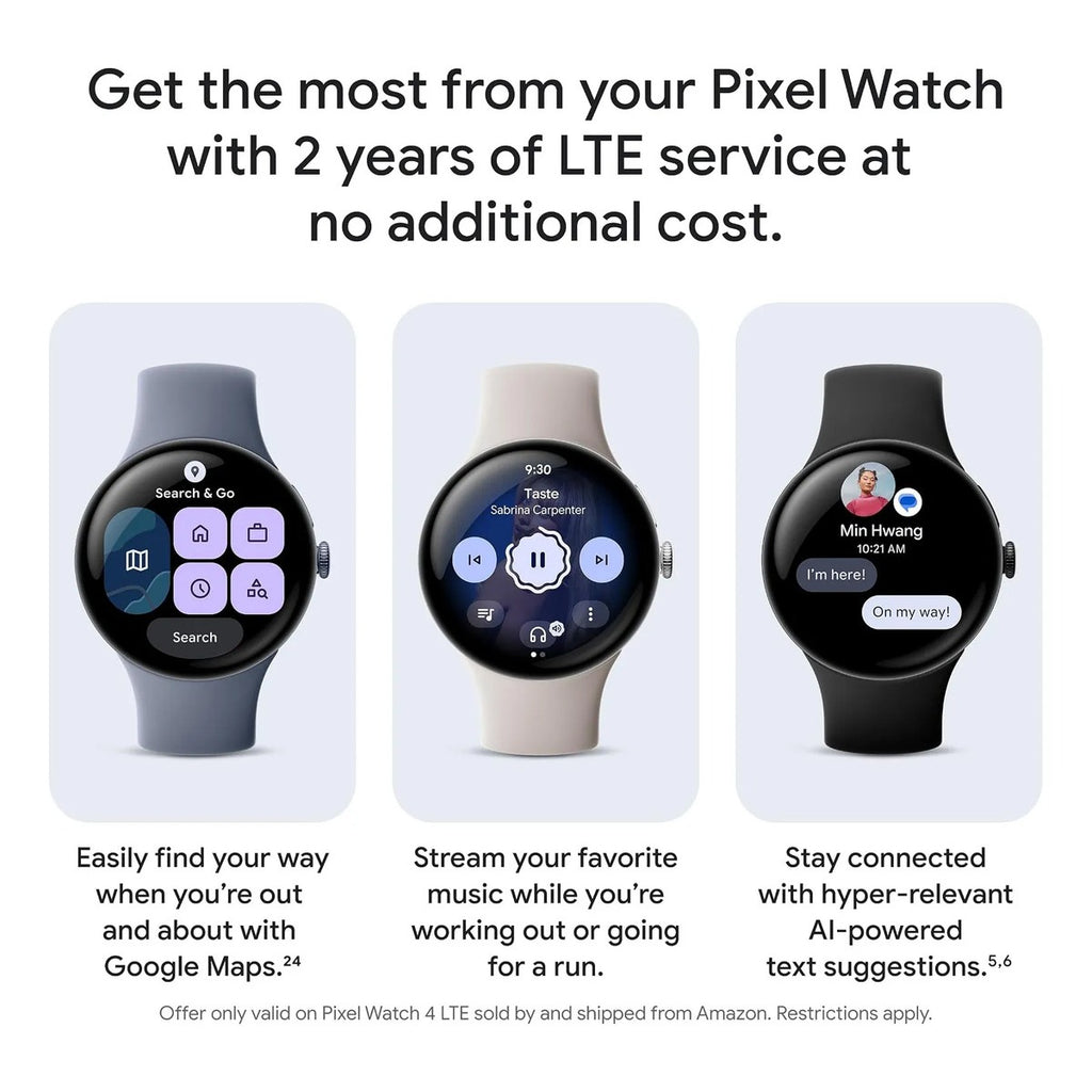 Reloj Smartwatch Google Pixel Watch 4 Lte 45mm Plata