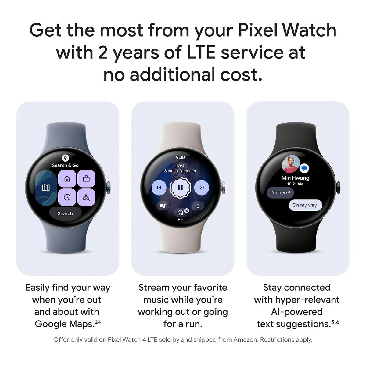 Reloj Smartwatch Google Pixel Watch 4 Lte 45mm Plata