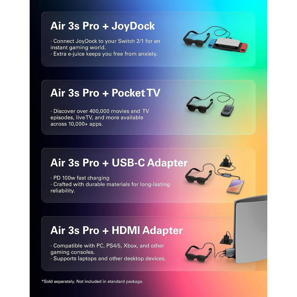 Lentes Ar Rayneo Air 3s Pro Inteligentes Gaming