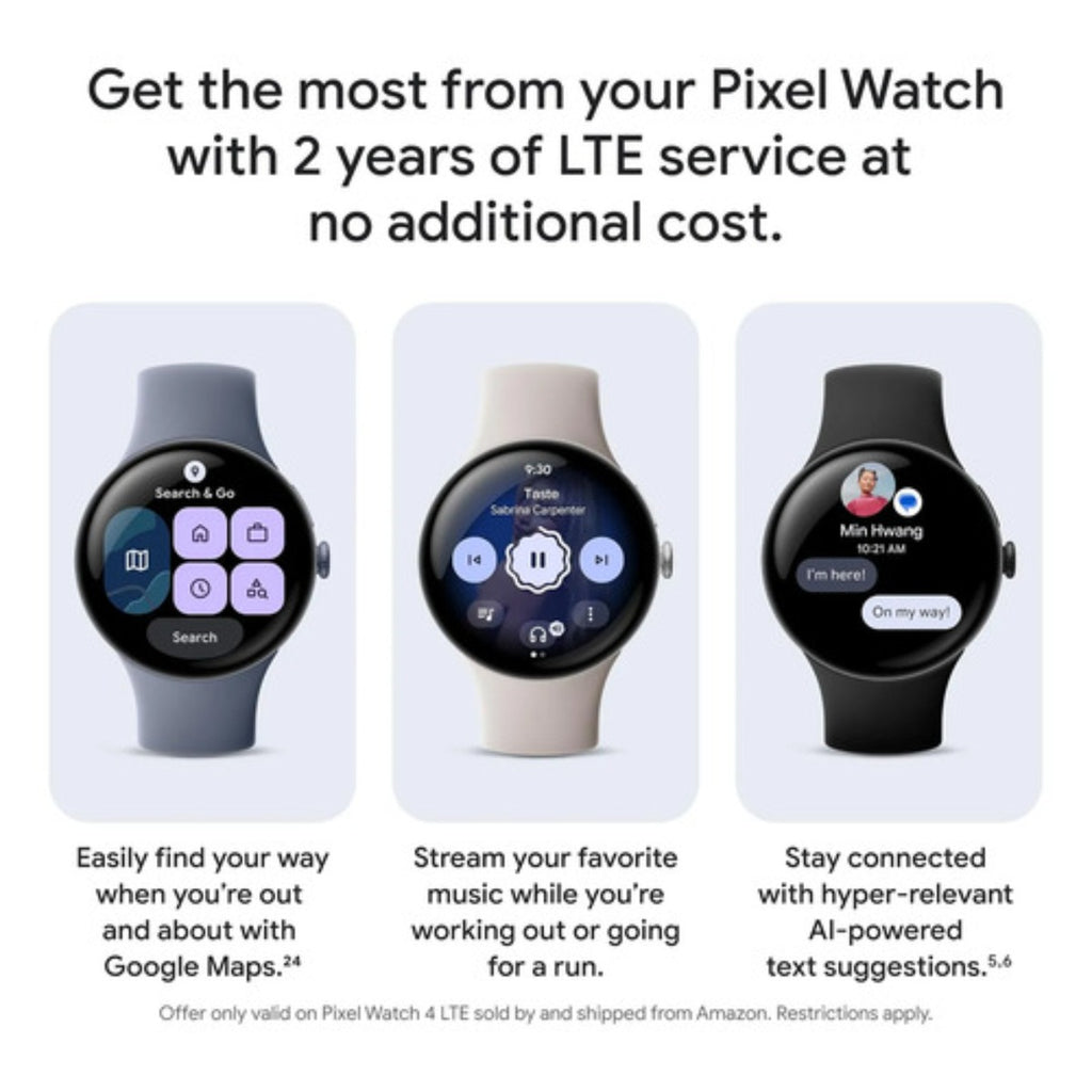 Reloj Smartwatch Google Pixel Watch 4 Lte 41mm Plata