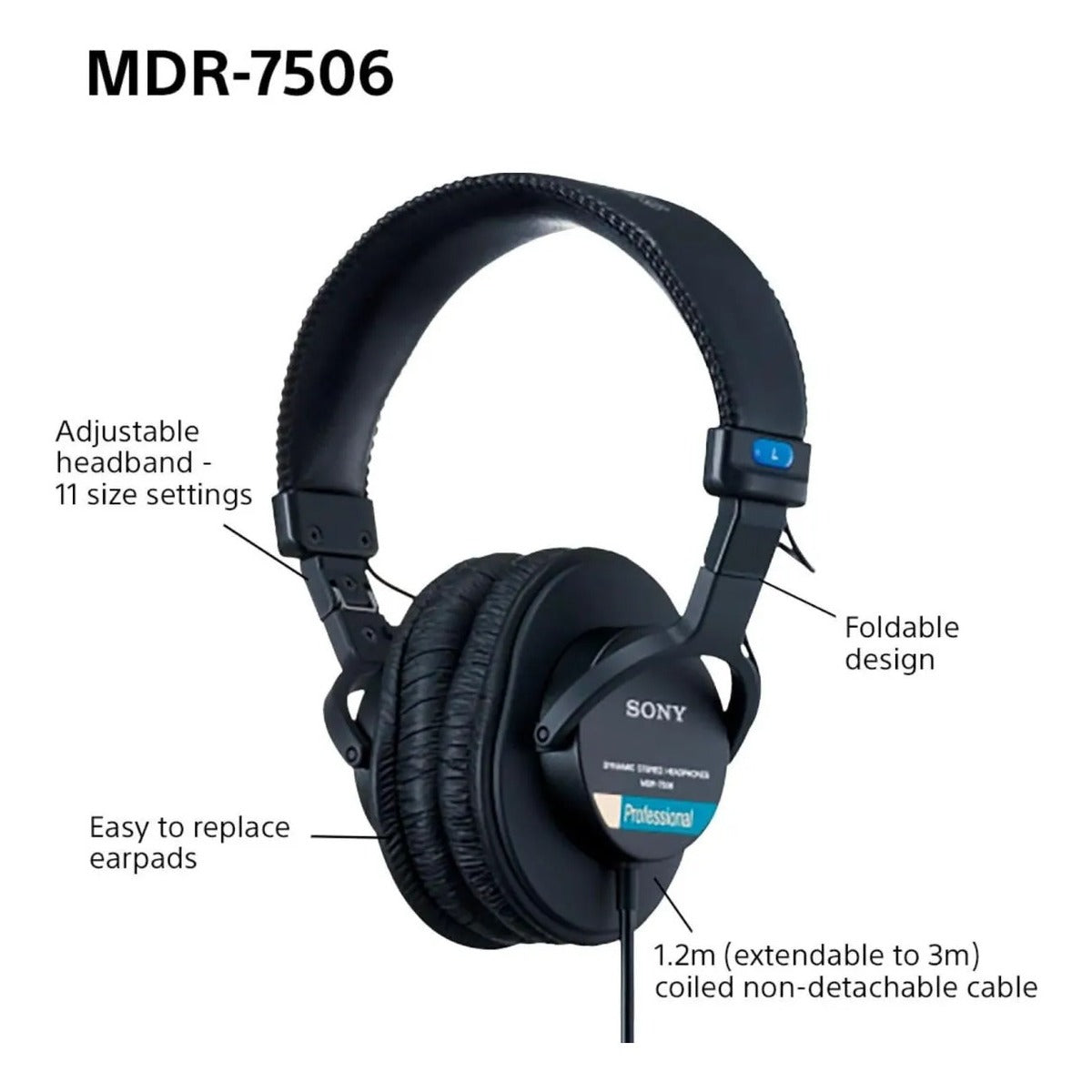 Auriculares Sony Mdr7506 Diadema Profesional Estudio