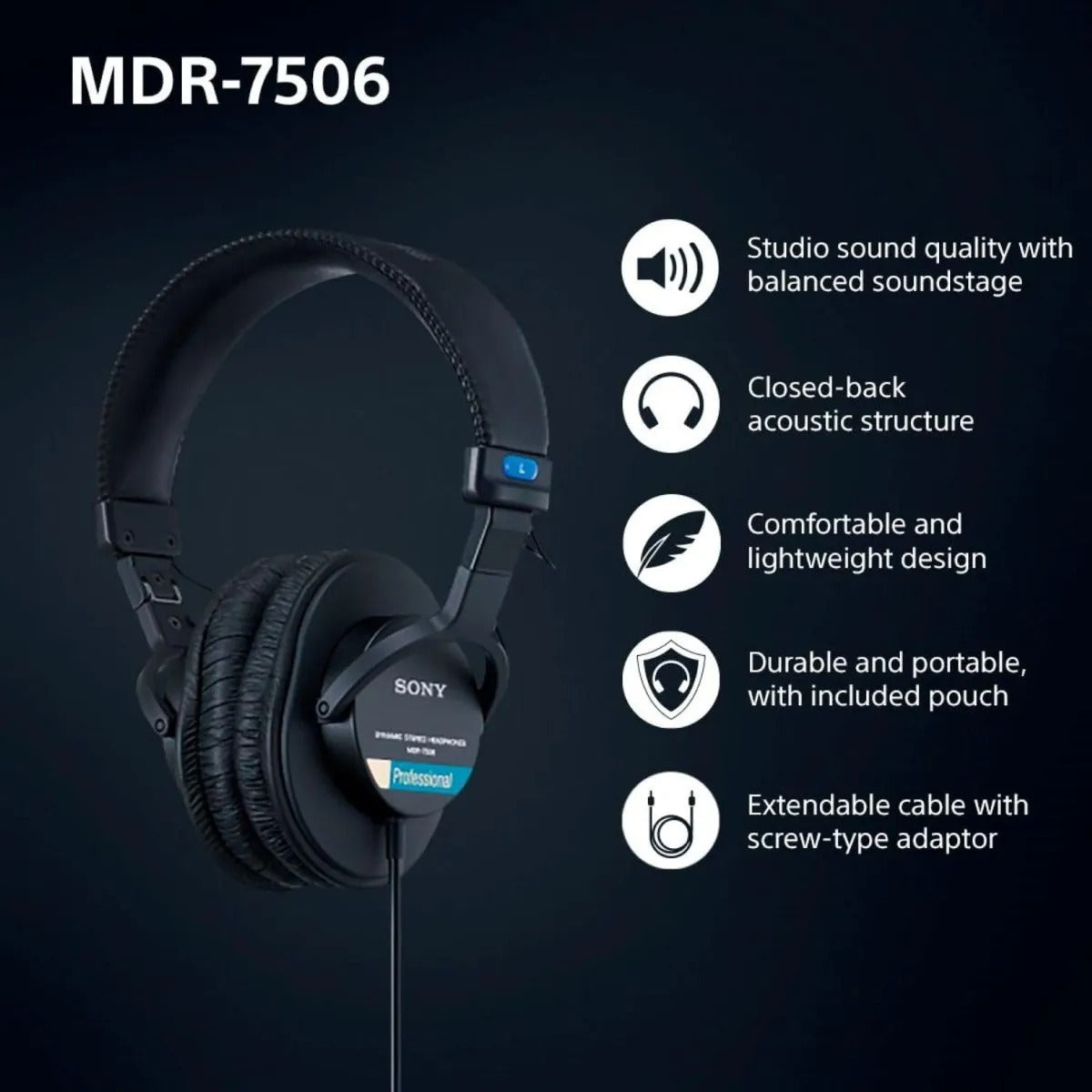 Auriculares Sony Mdr7506 Diadema Profesional Estudio