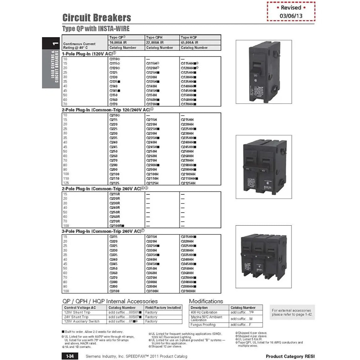 Interruptor Automático Siemens Q270 2p 70a 120v