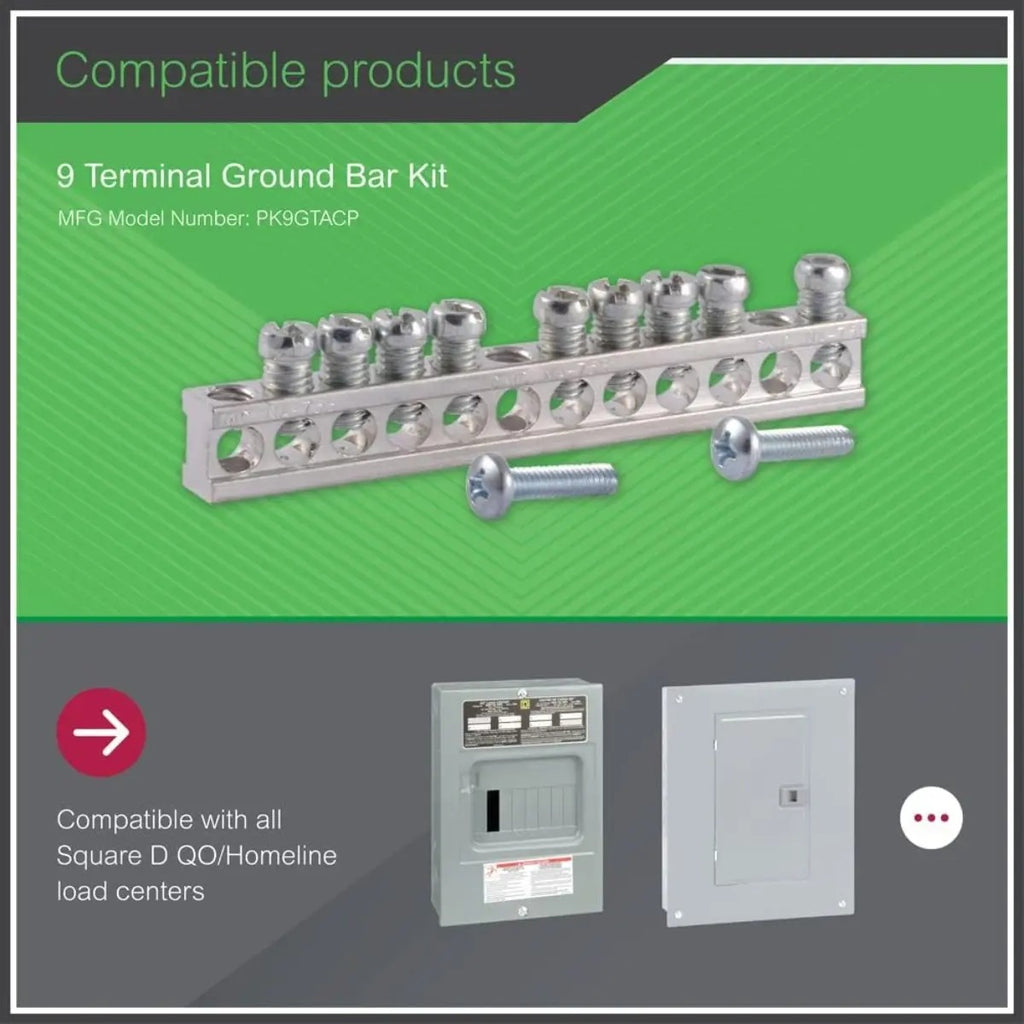 Barra Tierra Square D Pk9gta Panel Nqod 100a Resistente