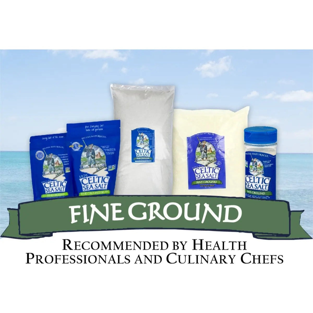 Celtic Sea Salt Fina 454g Sal Marina Fina Clásica Sin Gluten