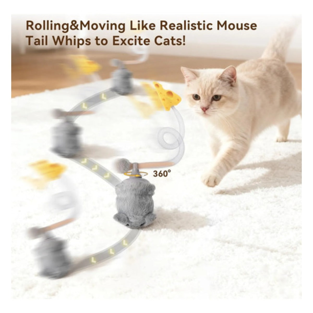 Juguete Interactivo Gato Migipaws Migimouse Recargable Usb